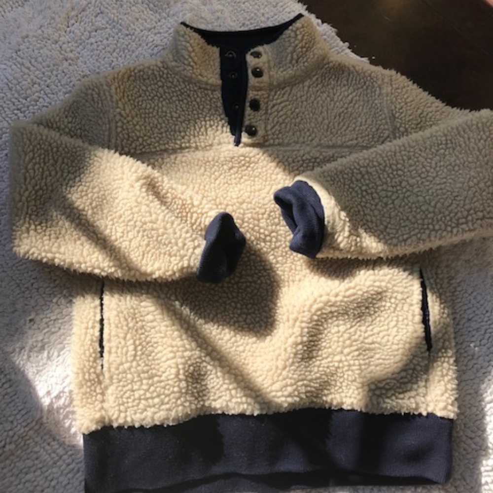 J.Crew Boys' grizzly fleece half-button jacket